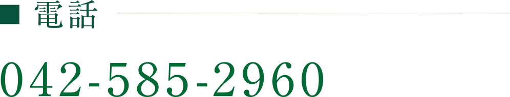 電話番号：042-585-2960